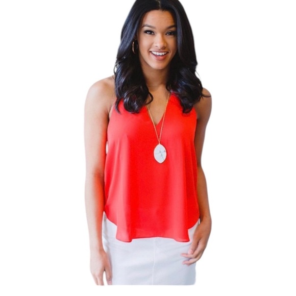 NWT Three Eight Two @ Revolve OWEN V NECK RACERBACK TANK - Picture 1 of 6